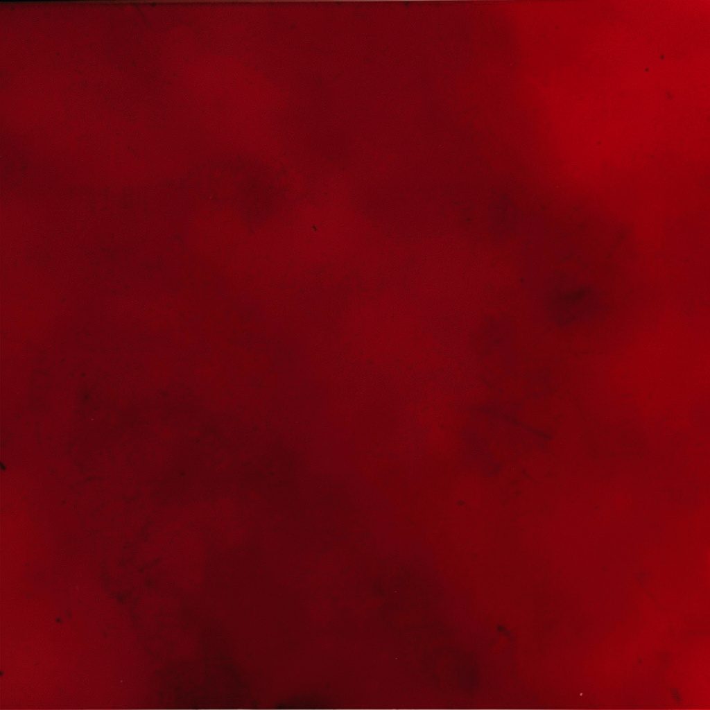 A warm, intimate gathering of people in a dim red-lit room, faces softly illuminated, duotone red and black
